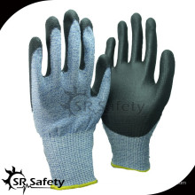 SRSAFETY super-qualité anti-coupe travail PU gants coupe niveau 5